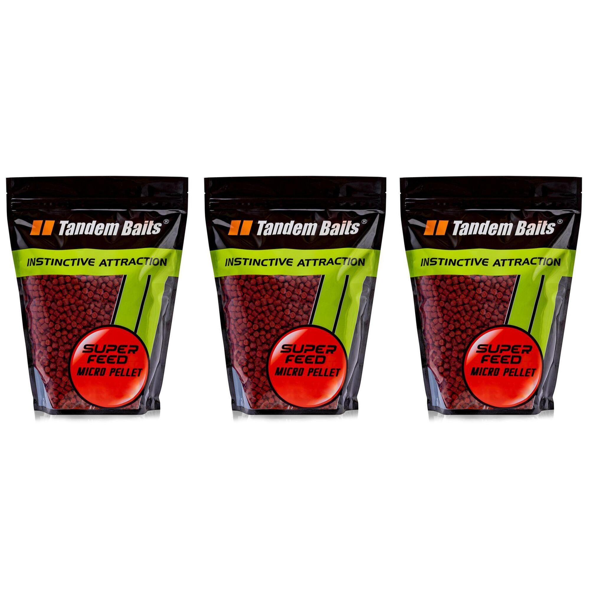 Micro-pellet karpiowy SuperFeed 6 mm / 1 kg – Zestaw Robin Red (3 sztuki)
