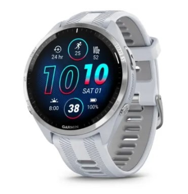 Zegarek sportowy Garmin Forerunner 965 mleczny kwarc