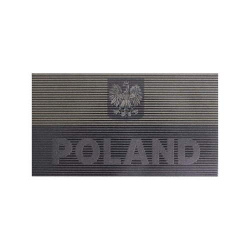 Naszywka Polish large patch SUBDUED flag - Black/Boreal Green (PA-PLPS-PES-BBG)