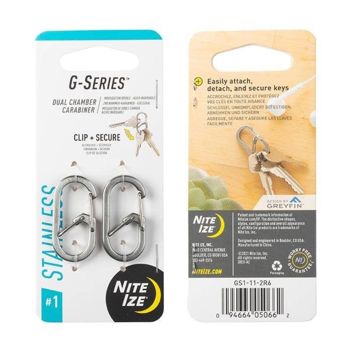 G-Series #1 - 2 Pack - Stainless Steel - GS1-11-2R6 - Nite Ize