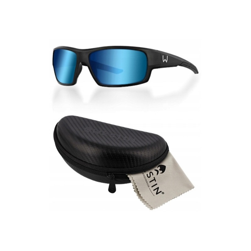 Westin okulary W6 Sport 10 Matte Black-LB Smoke LM Blue AR Blue