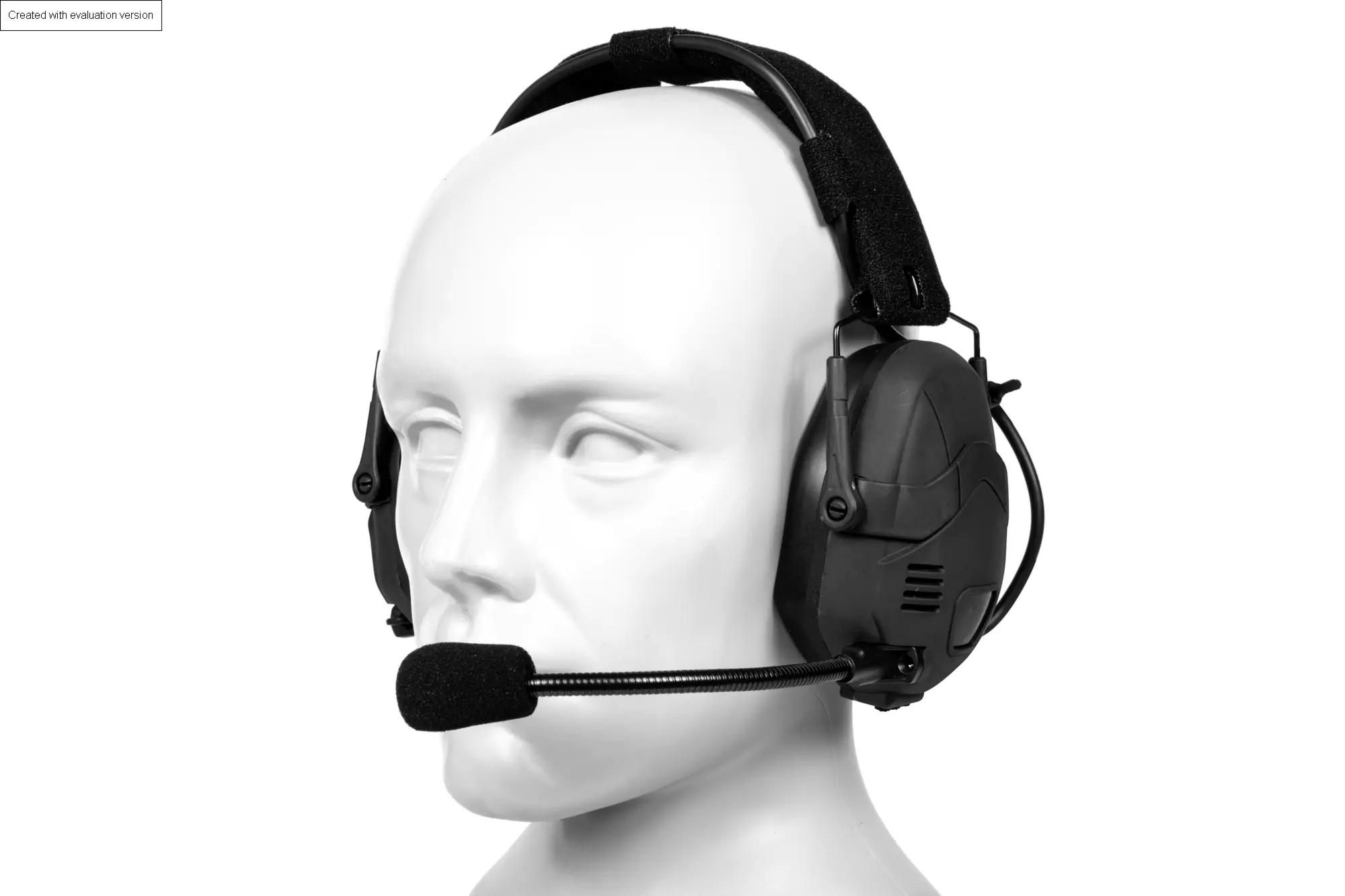 Taktyczne słuchawki aktywne Bluetooth HD-16 - Czarne (SPE-31-036207)