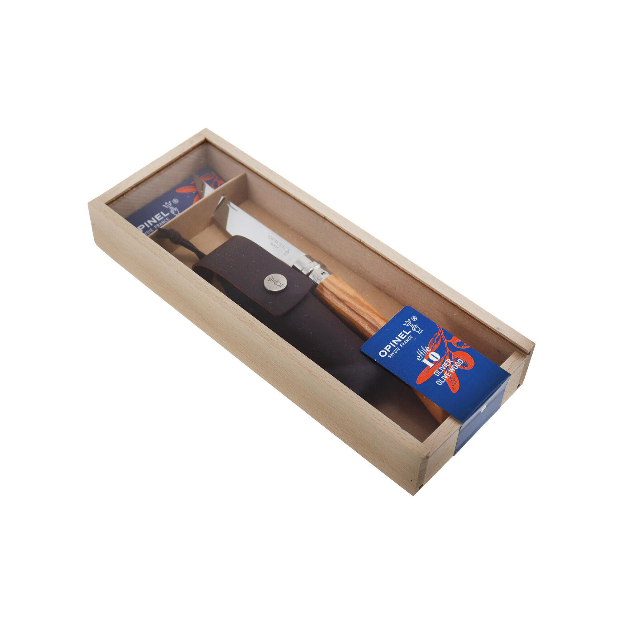 0901202669610fe030cf4.jpeg Nóż składany Slim Olive No.10 + etui w pudełku - obrazek 1