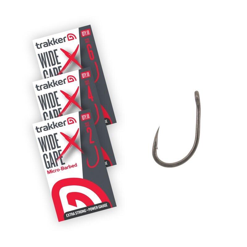 0901202669614fbfb065e.jpeg Haczyki Karpiowe Z Zadziorem Trakker Wide Gape Xs Hooks Micro Barbed R. 2 - obrazek 1