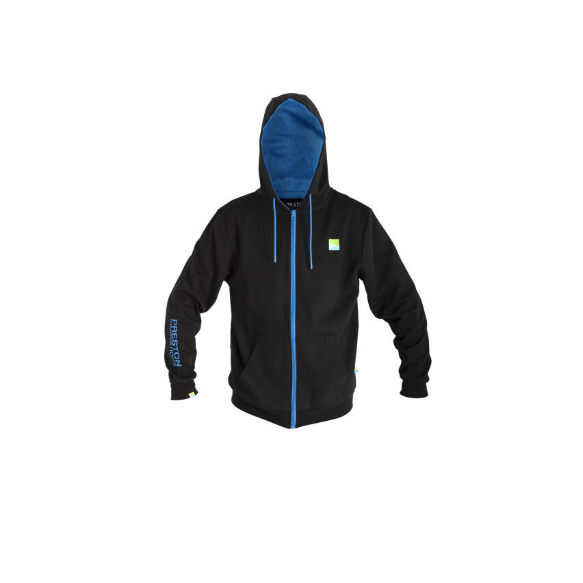 0901202669615293e12b7.jpeg Bluza Męska Wędkarska Rozpinana Z Nadrukiem Preston Pro Zip Hoodie - obrazek 1
