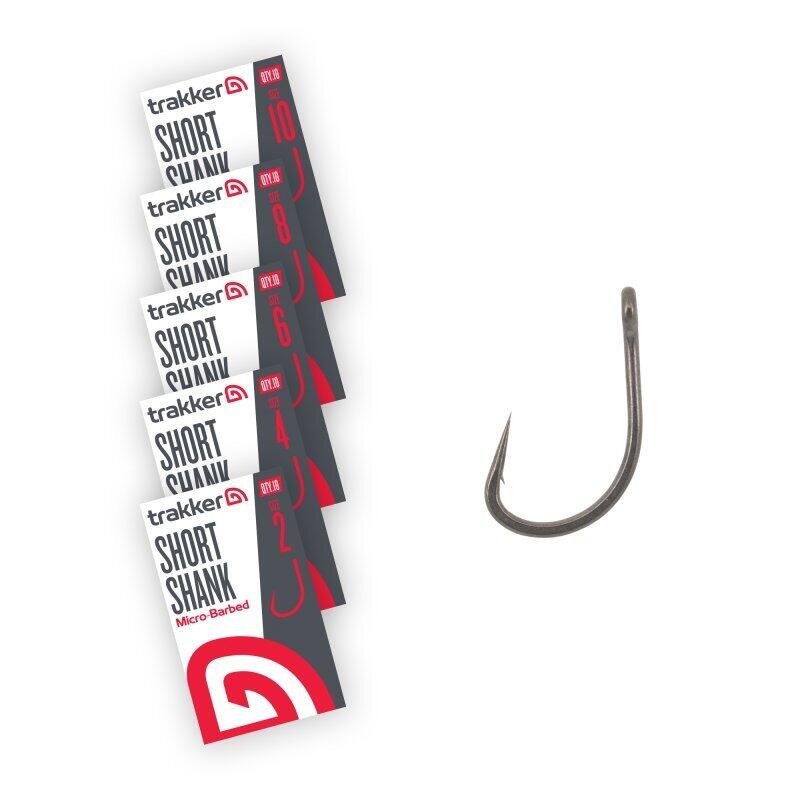 0901202669615c41b30ad.jpeg Haczyki Karpiowe Z Zadziorem Trakker Short Shank Hooks Micro Barbed R. 10 - obrazek 1