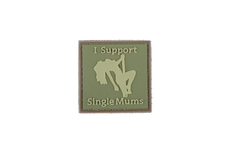 100120266961fd343f6ad.jpeg Naszywka 3D - I Support Single Mums - oliwkowa (GFT-30-009550) - obrazek 1