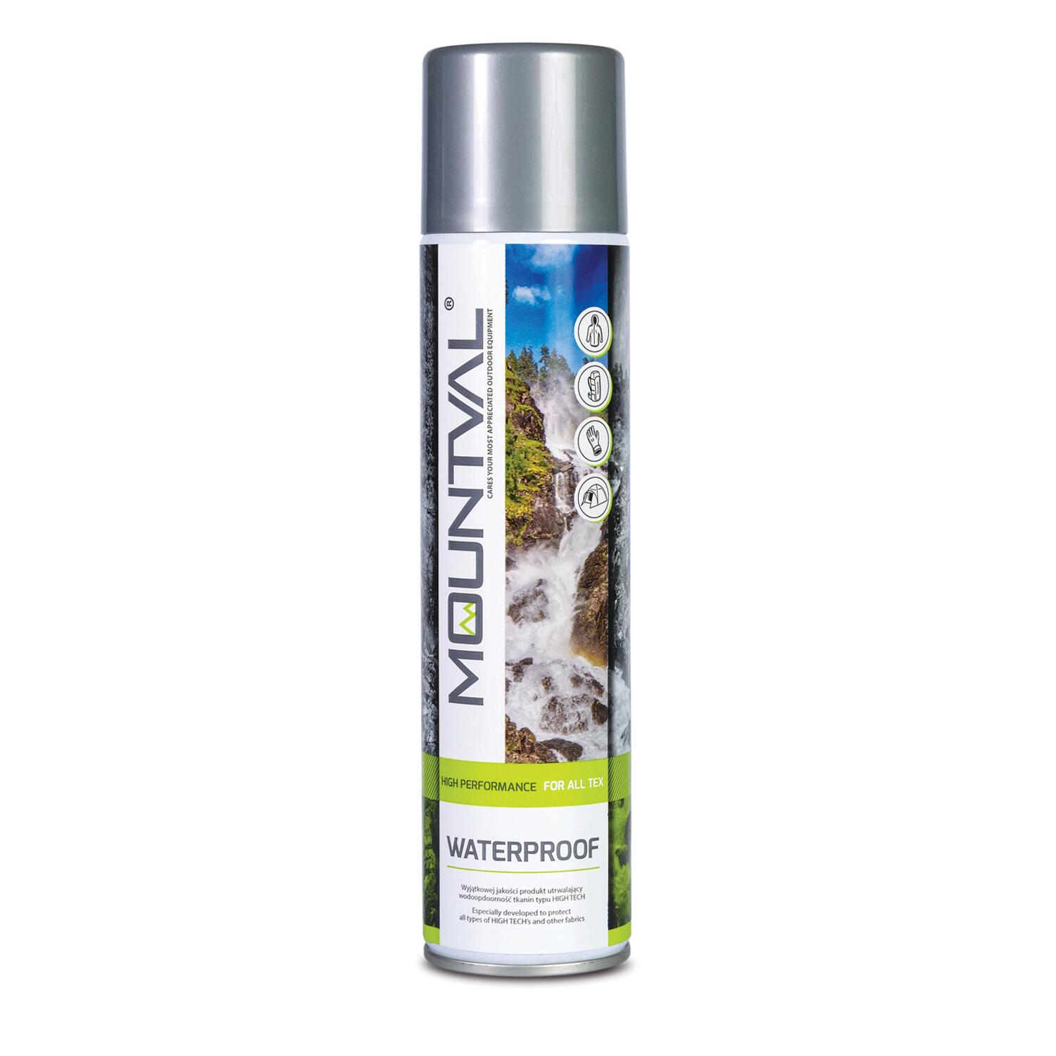 0104202669cca0bf9def8.jpeg Spray wodoodporny do odzieży outdoorowej Mountval Waterproof 400 ml - obrazek 1