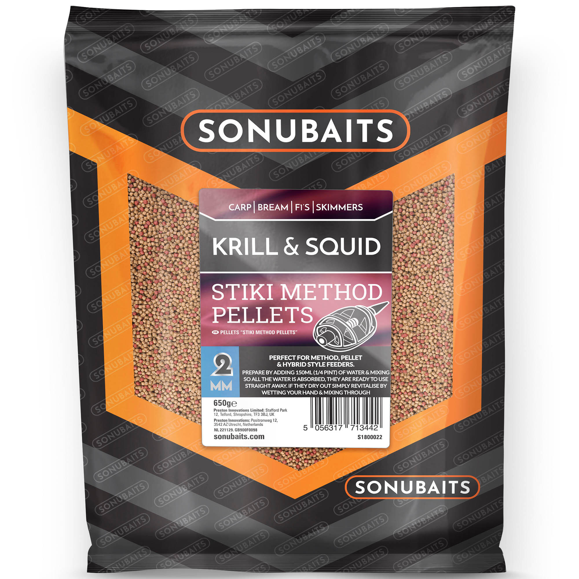 0304202669cf82807e8f9.jpeg Pellet Zanętowy Sonubaits Stiki Method - Krill & Squid 2Mm 650G - obrazek 1