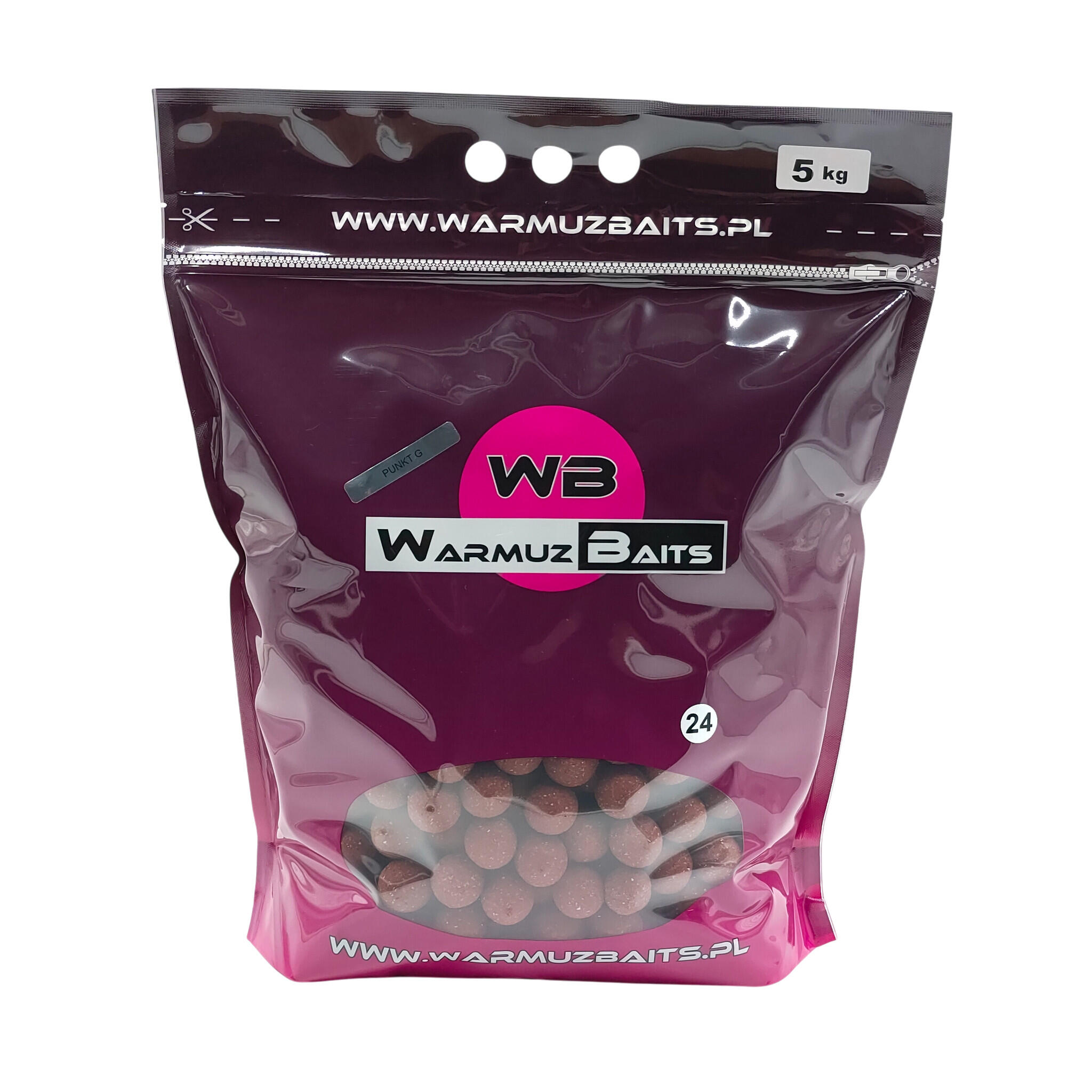 1704202669e1d42e75bd6.jpeg Kulki zanętowe 24mm Warmuz Baits Worek 3kg PUNKT G 5kg WOREK 24mm - obrazek 1