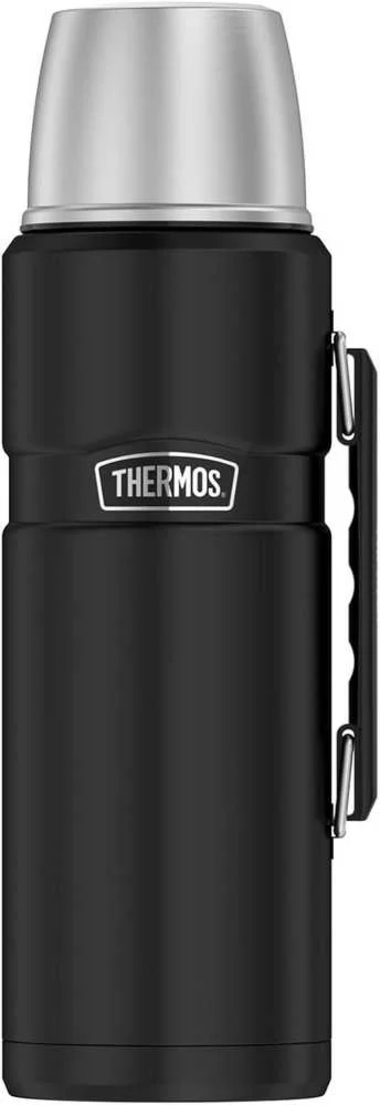 2404202669ebb03c9ed6c.jpeg Termos z uchwytem na napoje 470 ml THERMOS - czarny mat - obrazek 1