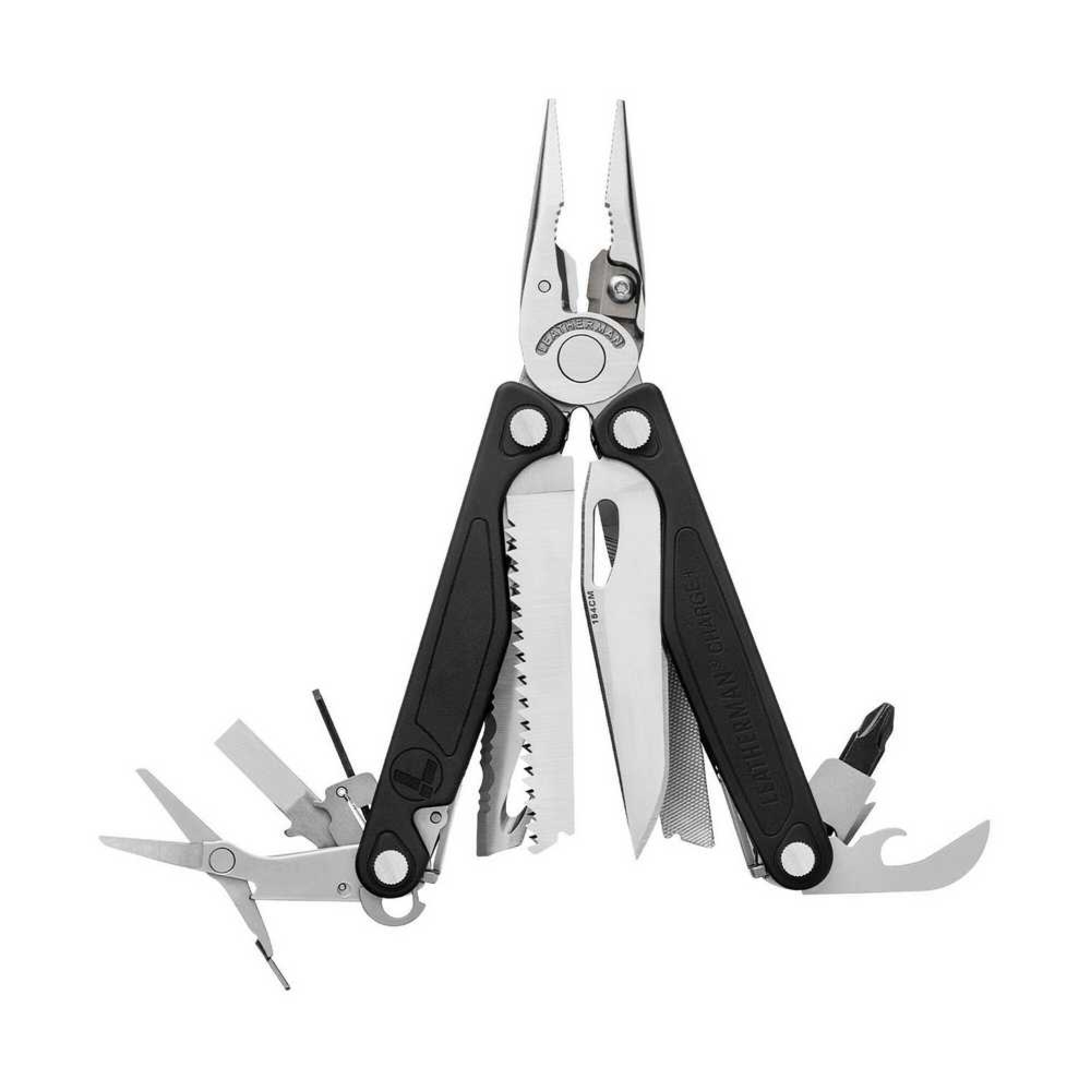 2404202669ebbb9f3fd16.jpeg Multitool Leatherman CHARGE Plus Black - Stainless - 19 narzędzi + etui czarne z kieszonkami (832516) - obrazek 1