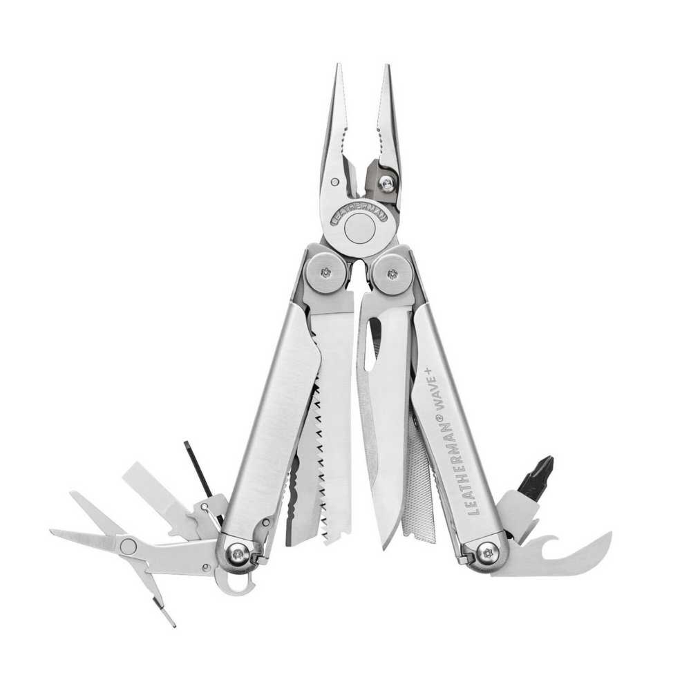 2404202669ebbba30f4a9.jpeg Multitool Leatherman WAVE Plus Stainless - 18 narzędzi + etui czarne (832524) - obrazek 1