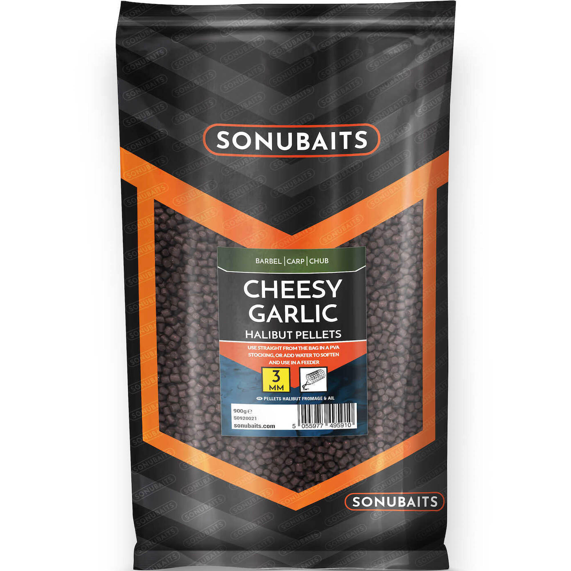 0205202669f56846121cf.jpeg Pellet Zanętowy Sonubaits Halibut - Cheesy Garlic 8Mm 900G - obrazek 1