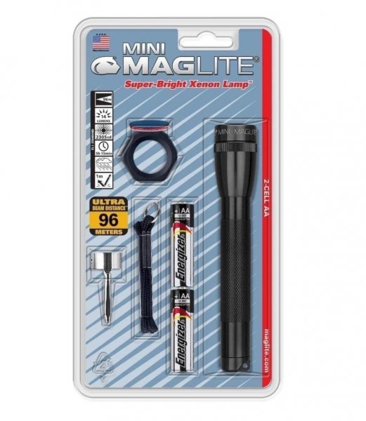 010620266a1d68d779d2d.jpeg Latarka Maglite Mini AA Czarna M2A01C - obrazek 1